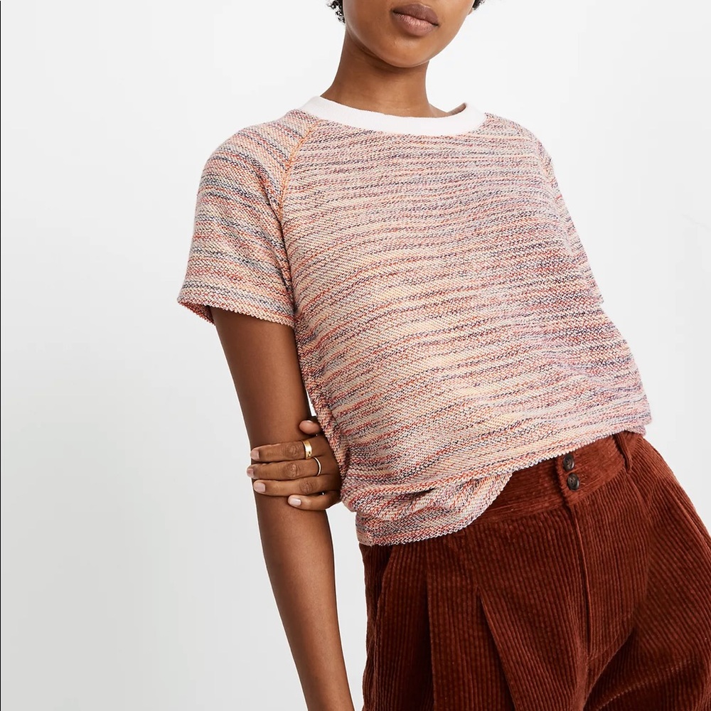 Madewell texture & thread textured sweatshirt tee
